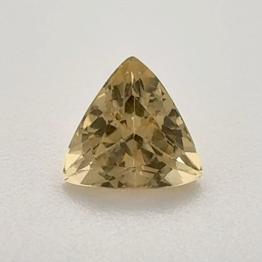 Trilliant Yellow Topaz 0.9ct loose gemstone
