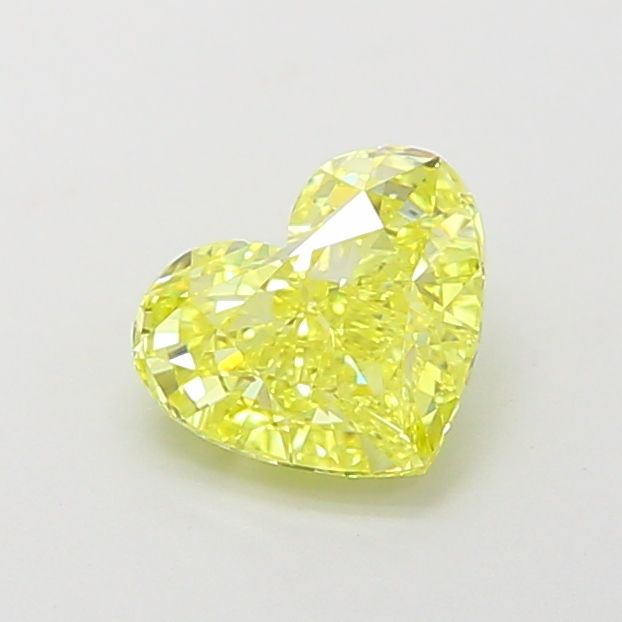 Heart Fancy Vivid Yellow Lab-grown Diamond 1.13ct IF loose diamond
