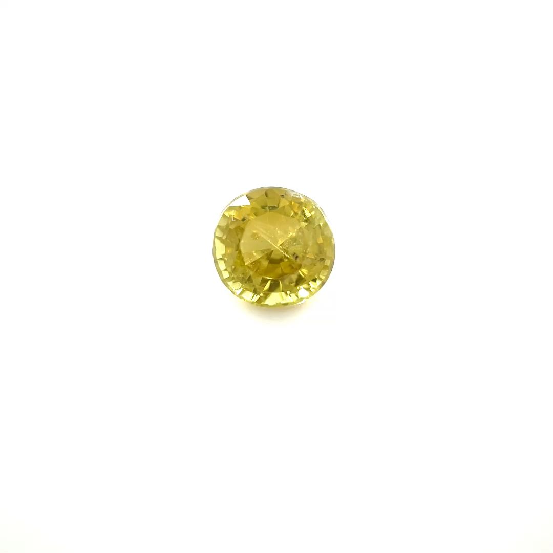 Round Yellow Chrysoberyl 0.91ct loose gemstone