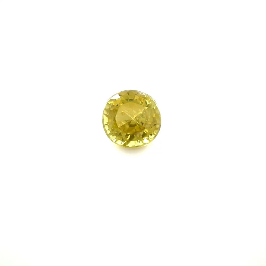 Round Yellow Chrysoberyl 0.91ct loose gemstone