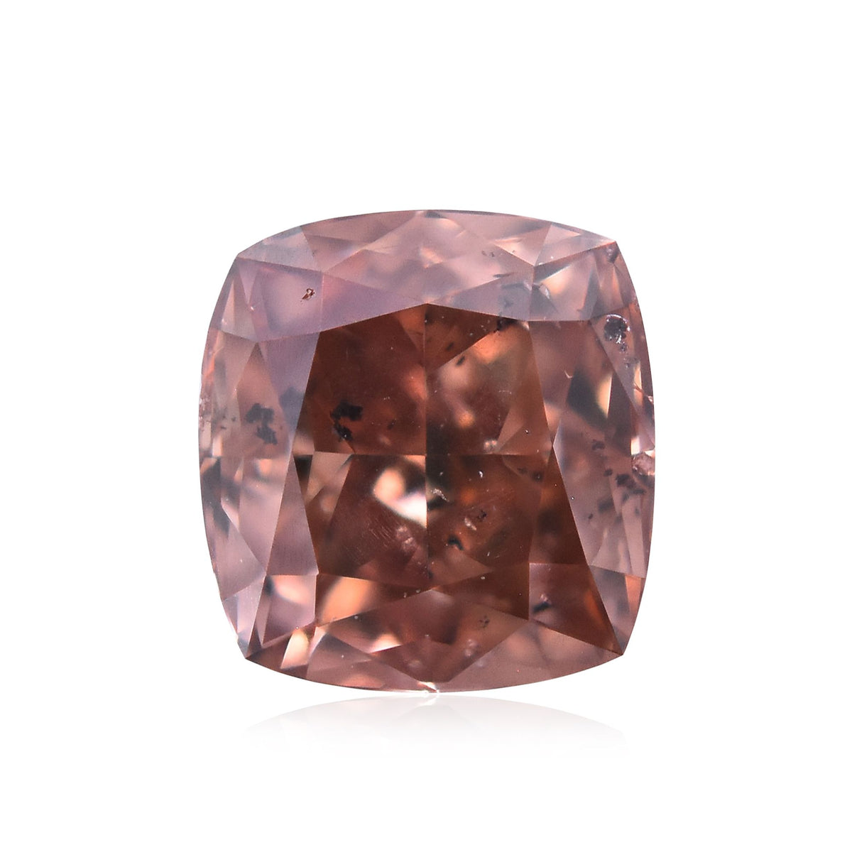 Cushion Fancy Deep Pink Brown Natural Diamond 0.41ct SI2 loose diamond