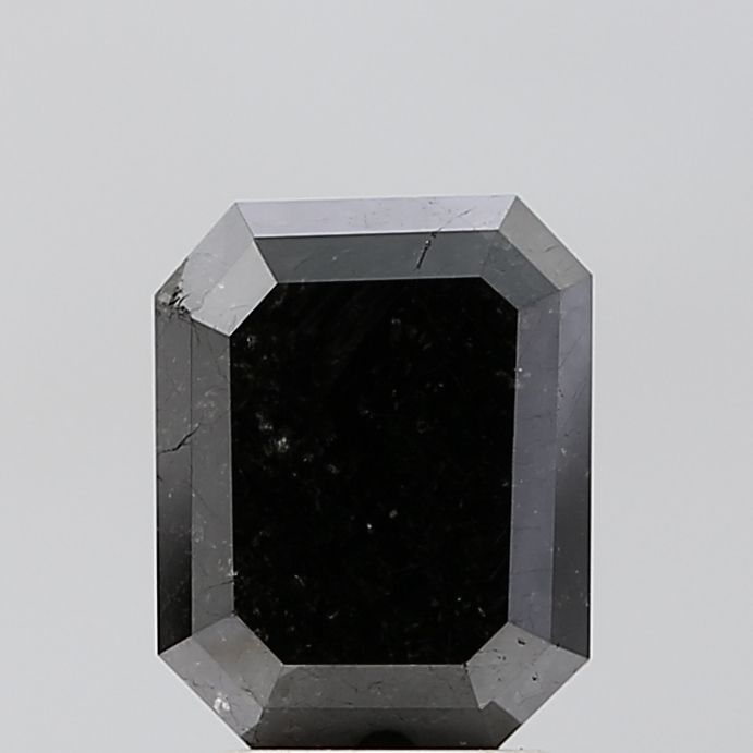 Emerald Black Natural Diamond 3.09ct VS1 loose diamond