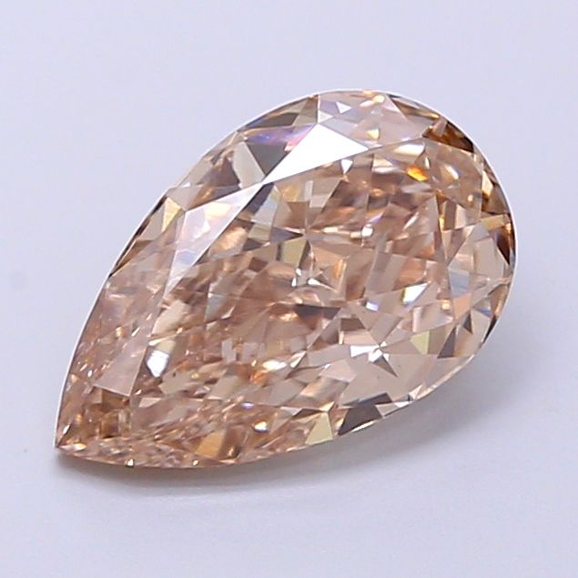 Pear Fancy Light Brown Lab-grown Diamond 2.02ct VS1 loose diamond