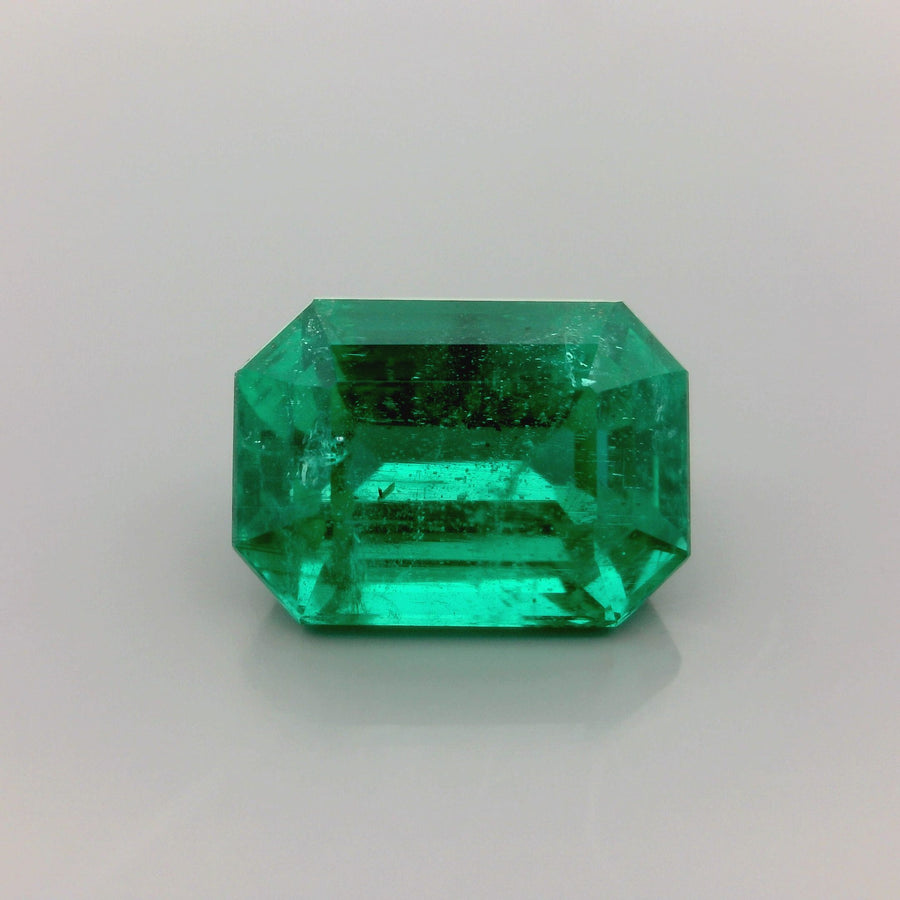 Octagonal Green Emerald 4.02ct loose gemstone