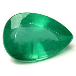 Pear Green Emerald 3.17ct loose gemstone