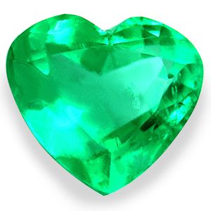 Heart Green Emerald 3.47ct loose gemstone