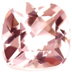 Cushion Pink Morganite 1.36ct loose gemstone