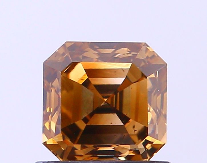 Asscher Fancy Dark Brown Natural Diamond 1ct VS2 loose diamond