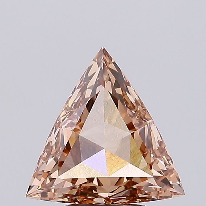 Triangular Fancy Brown Lab-grown Diamond 3.4ct VS1 loose diamond