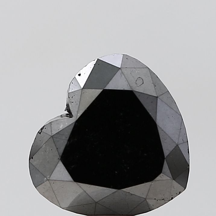 Heart Black Natural Diamond 3.45ct VS1 loose diamond