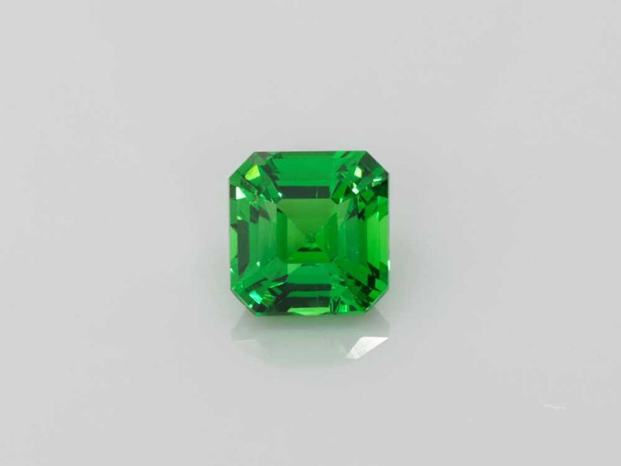 Asscher Green Garnet 1.07ct loose gemstone