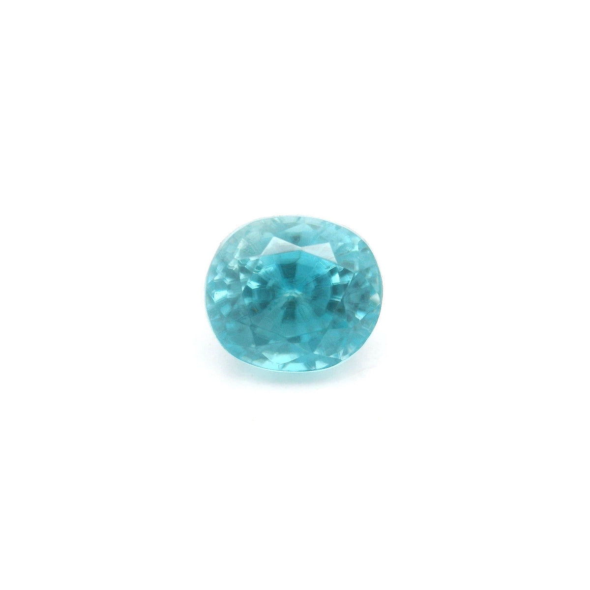 Oval Blue Zircon 3.24ct loose gemstone