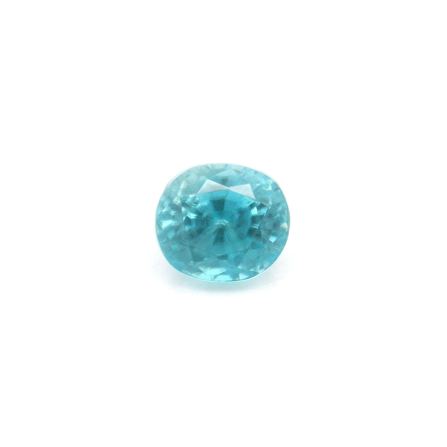 Oval Blue Zircon 3.24ct loose gemstone