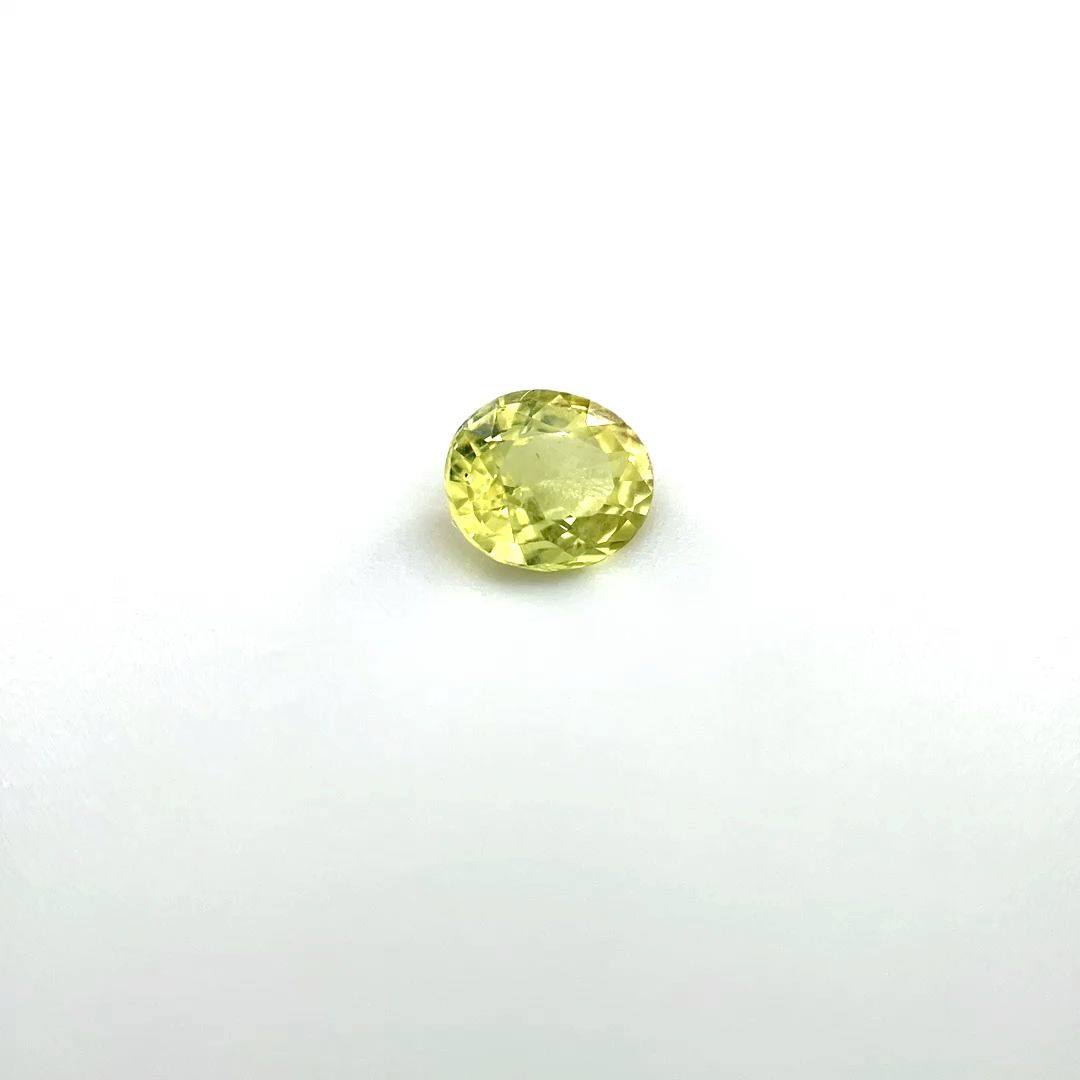 Oval Yellow Chrysoberyl 0.58ct loose gemstone