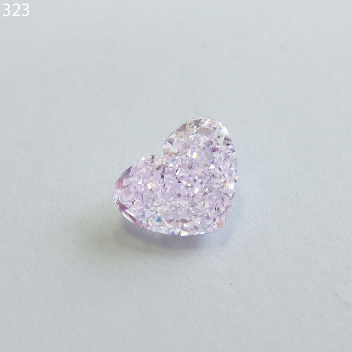 Heart Fancy Light Pinkish Purple Natural Diamond 1ct SI2 loose diamond