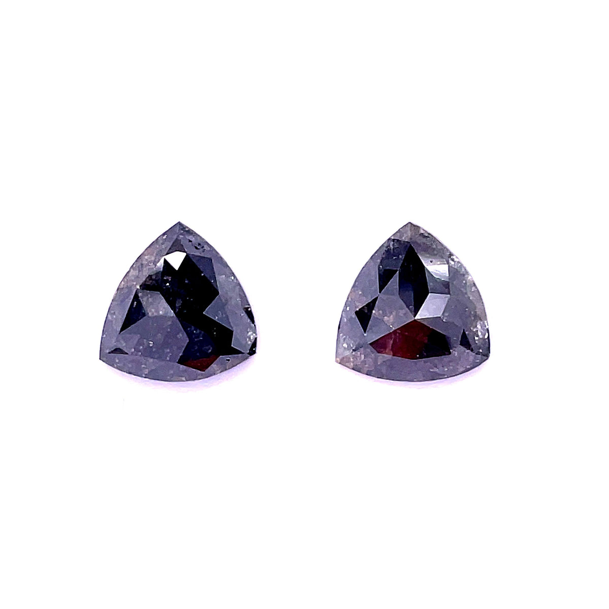 Triangular Salt And Pepper Natural Diamond 4.24ct loose diamond
