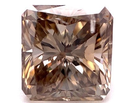 Radiant Champagne Natural Diamond 2.03ct I1 loose diamond
