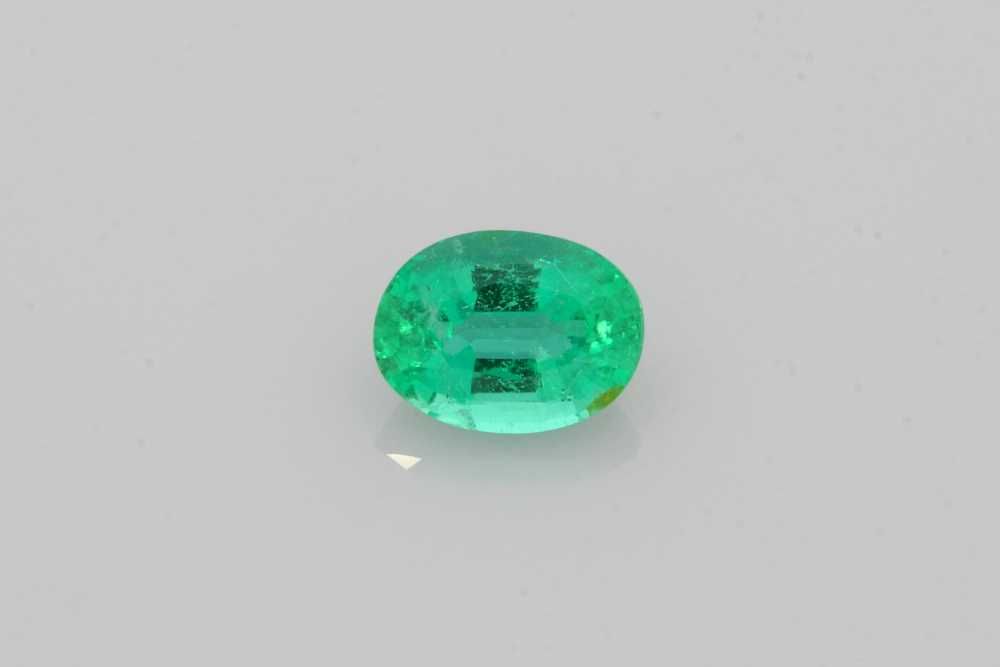Oval Green Emerald 1.33ct loose gemstone