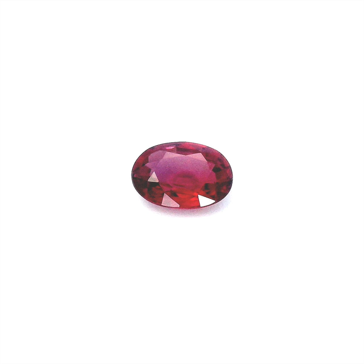 Oval Red Ruby 0.5ct loose gemstone