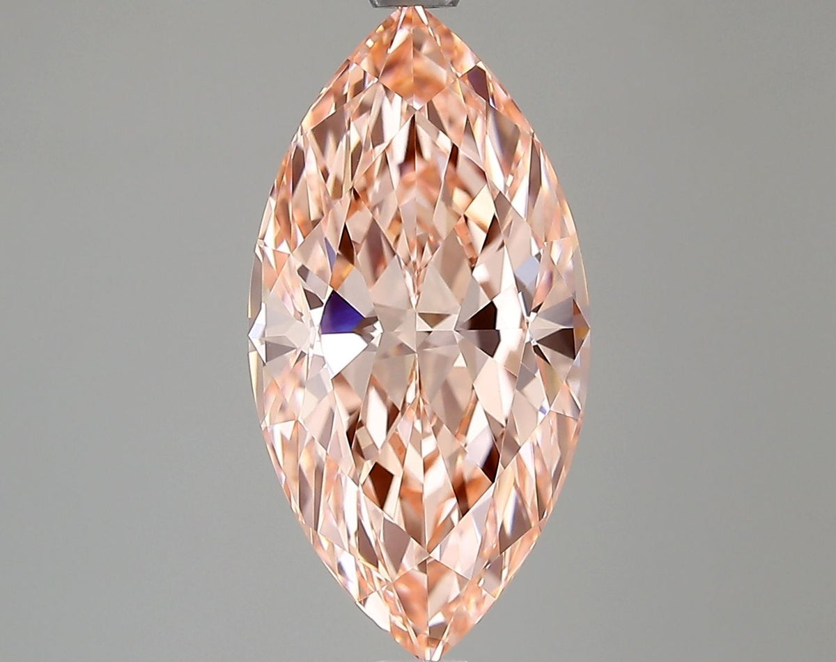 Marquise Fancy Vivid Pink Lab-grown Diamond 2.92ct VVS1 loose diamond