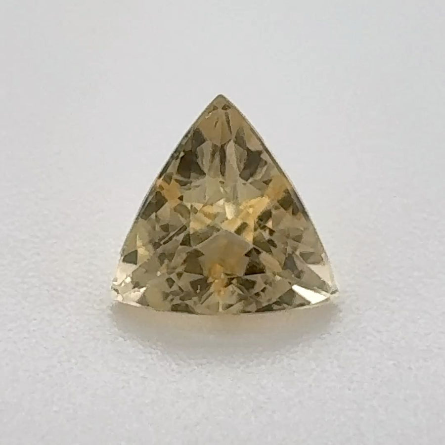 Trilliant Yellow Topaz 0.89ct loose gemstone