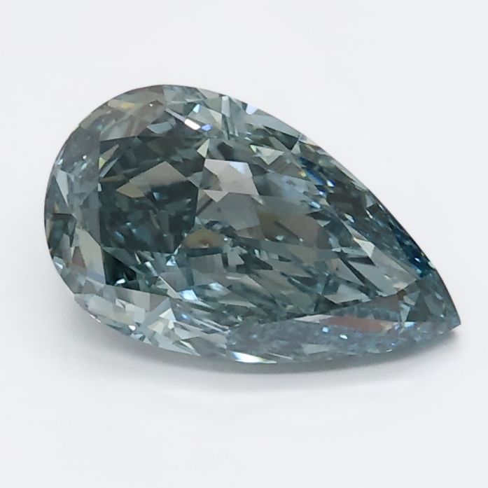 Pear Blue Lab-grown Diamond 1.01ct VS1 loose diamond