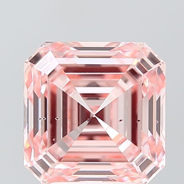 Asscher Fancy Intense Pink Lab-grown Diamond 4.04ct VS2 loose diamond