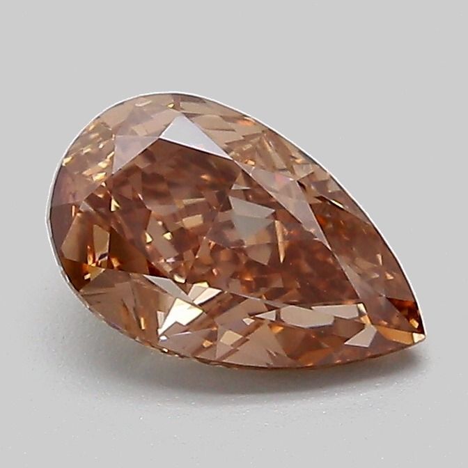 Pear Fancy Brown Lab-grown Diamond 1.08ct VVS2 loose diamond