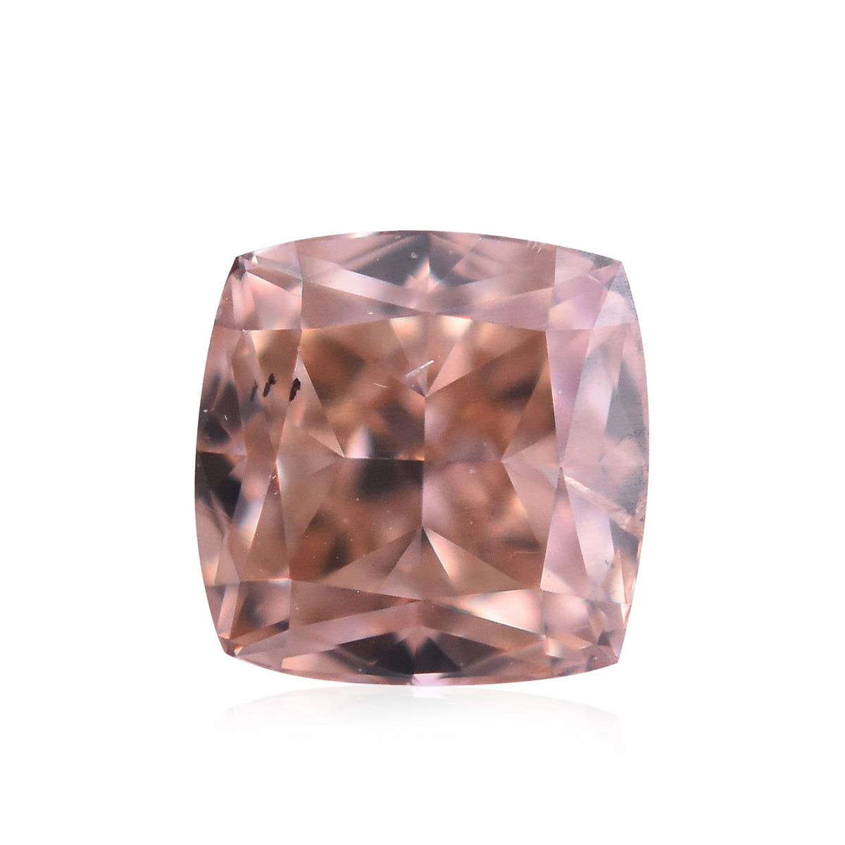Cushion Fancy Brownish Orangey Pink Natural Diamond 0.28ct loose diamond