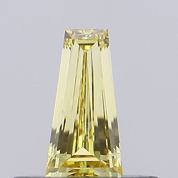 Tapered Baguette Fancy Vivid Yellow Lab-grown Diamond 0.23ct VS1 loose diamond