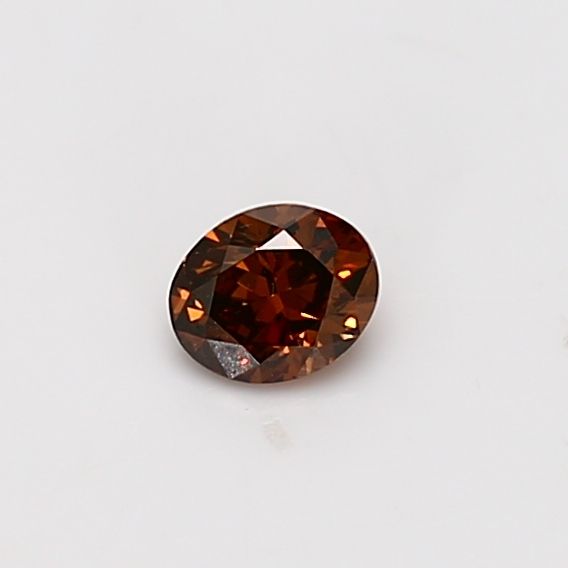 Oval Fancy Deep Brown Natural Diamond 0.22ct SI2 loose diamond