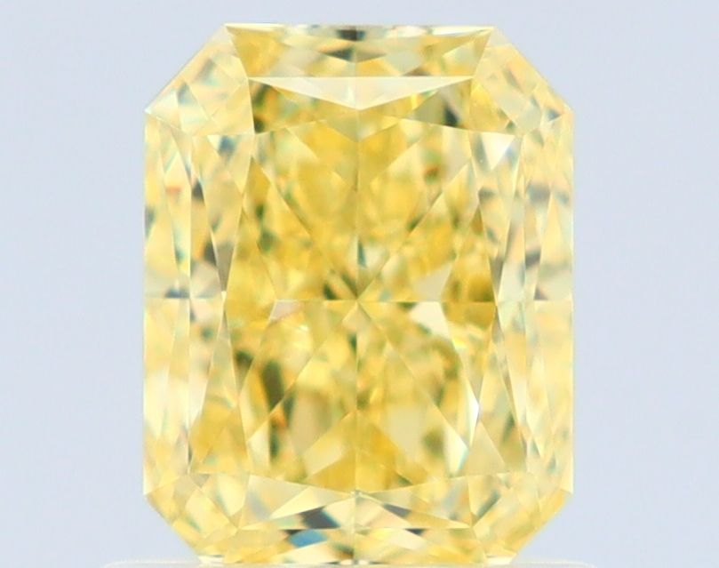 Radiant Fancy Intense Yellow Natural Diamond 1.05ct IF loose diamond