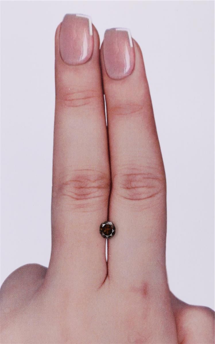 Oval Fancy Brown Natural Diamond 0.51ct loose diamond