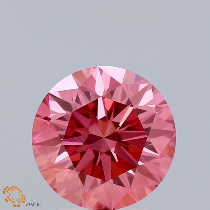 Round Fancy Vivid Pink Lab-grown Diamond 2.14ct VS1 loose diamond