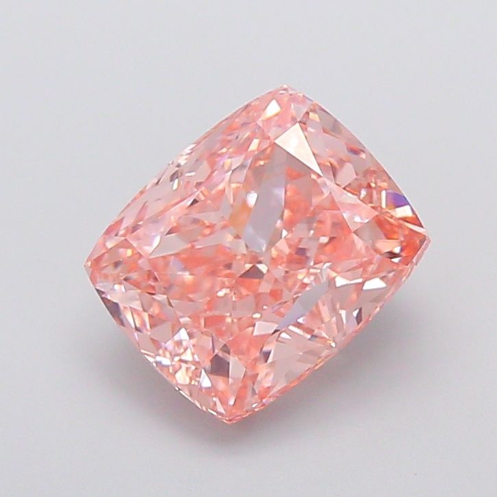 Cushion Fancy Vivid Pink Lab-grown Diamond 4.09ct VS1 loose diamond