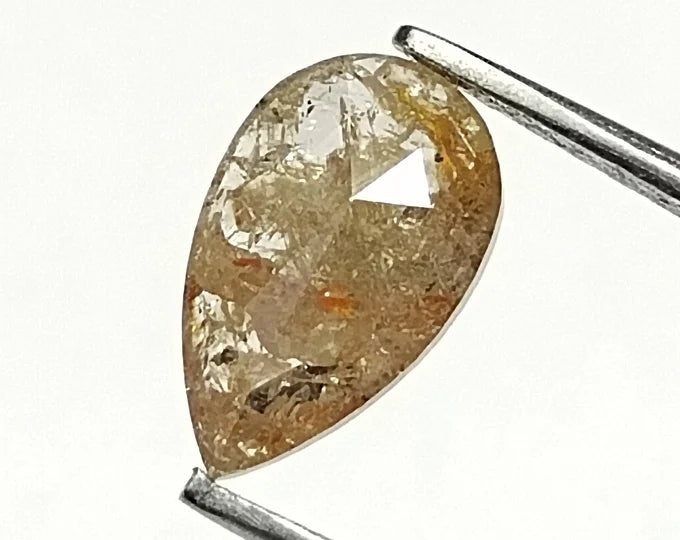 Pear Salt And Pepper Natural Diamond 0.62ct I3 loose diamond