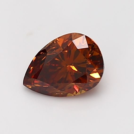 Pear Fancy Deep Brownish Orange Natural Diamond 0.87ct SI2 loose diamond