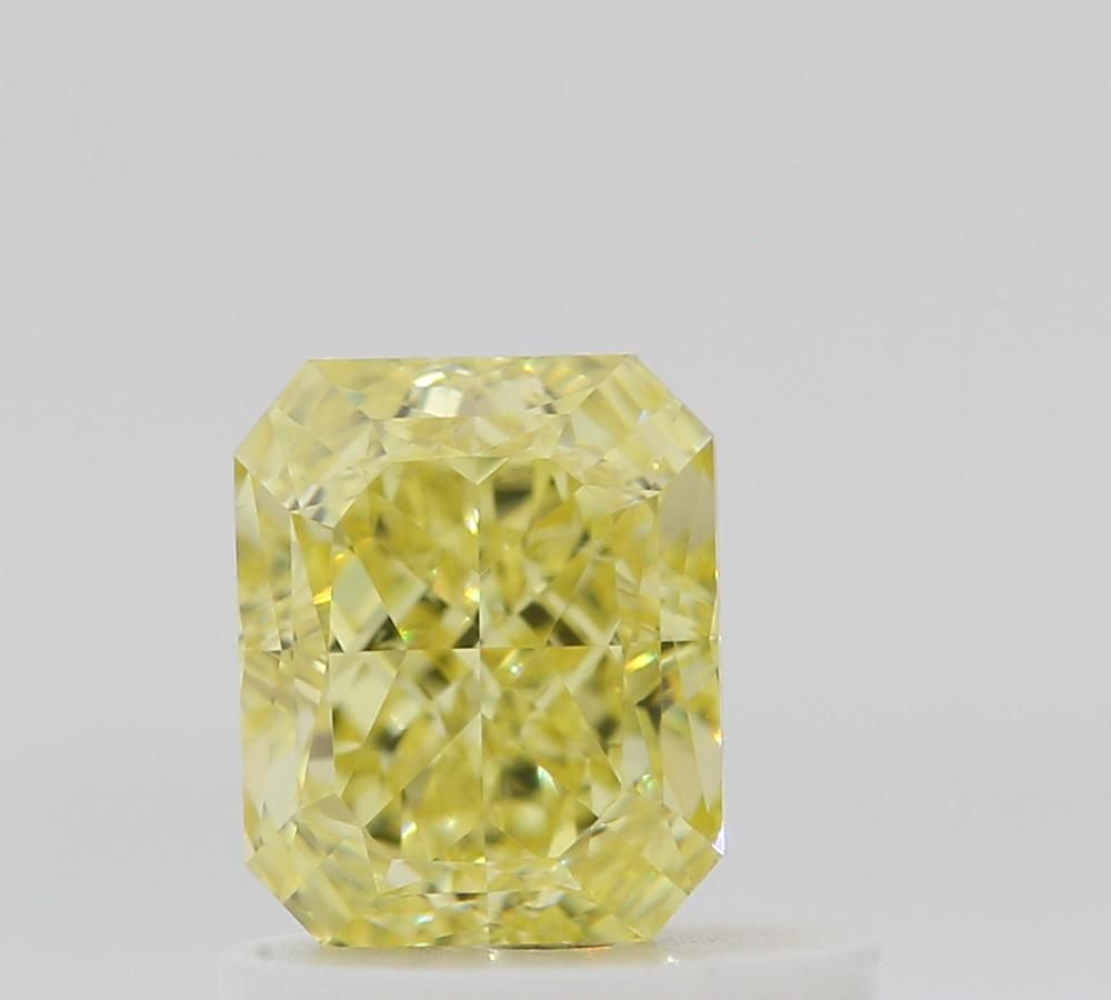 Radiant Fancy Intense Yellow Natural Diamond 0.71ct VS2 loose diamond
