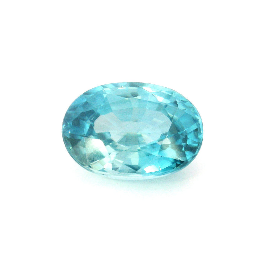 Oval Blue Zircon 8.4ct loose gemstone