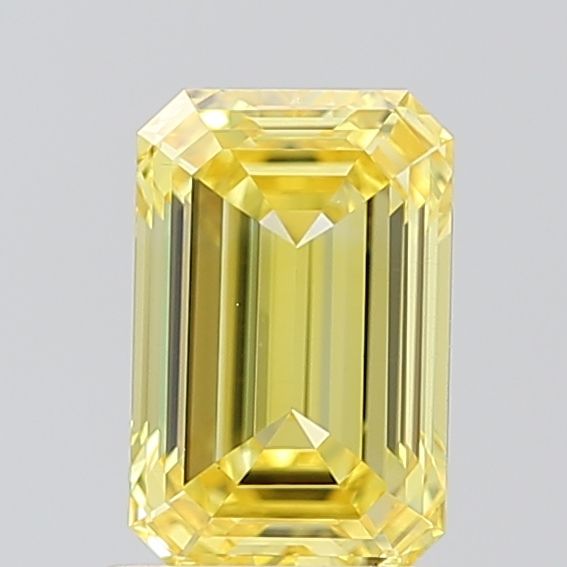 Emerald Fancy Vivid Yellow Lab-grown Diamond 1.1ct VS2 loose diamond