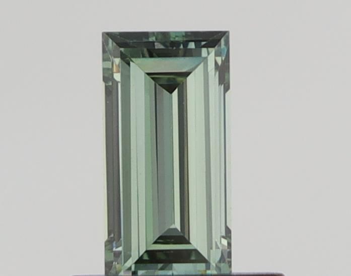 Baguette Fancy Green Lab-grown Diamond 0.53ct VS2 loose diamond