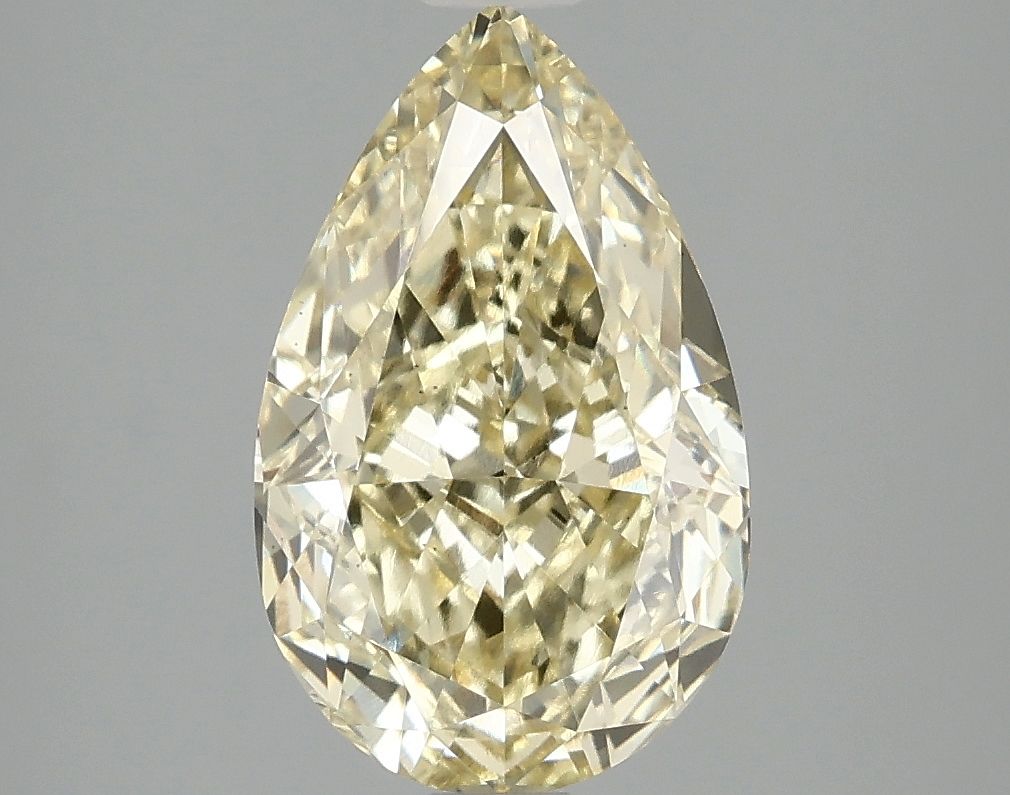 Pear Fancy Intense Yellow Lab-grown Diamond 3.07ct VS2 loose diamond