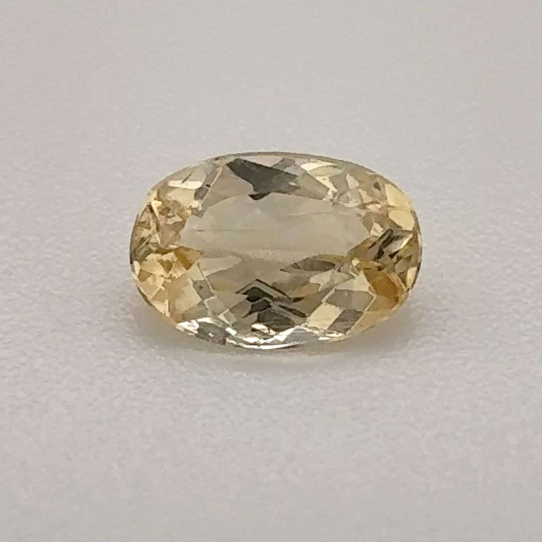 Oval Yellow Topaz 0.61ct loose gemstone