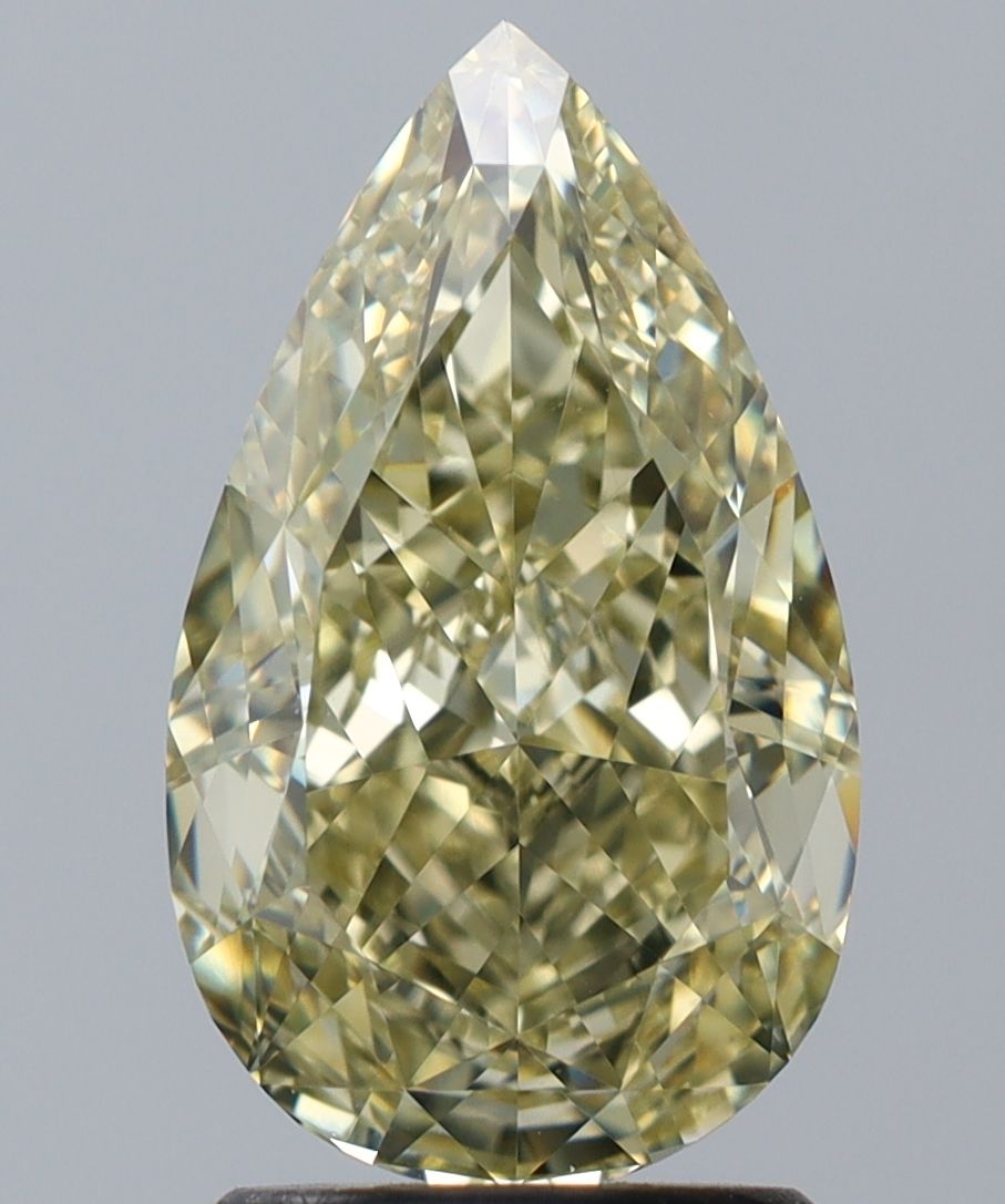 Pear Fancy Yellow Natural Diamond 2.5ct VS2 loose diamond