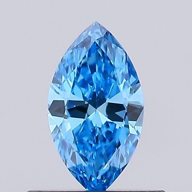 Marquise Fancy Vivid Blue Lab-grown Diamond 0.42ct VS1 loose diamond