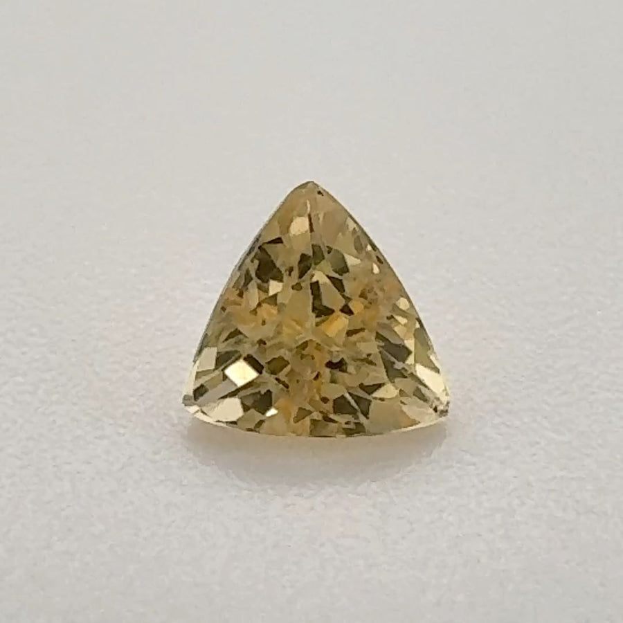 Trilliant Yellow Topaz 0.52ct loose gemstone