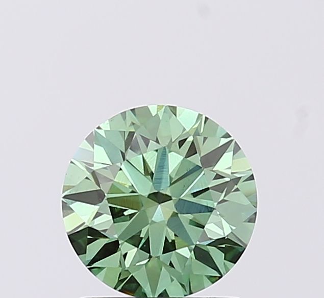 Round Fancy Vivid Green Lab-grown Diamond 1.11ct VS1 loose diamond