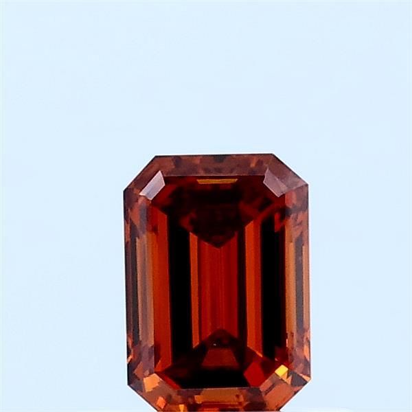 Emerald Fancy Vivid Orange Lab-grown Diamond 0.51ct VS1 loose diamond