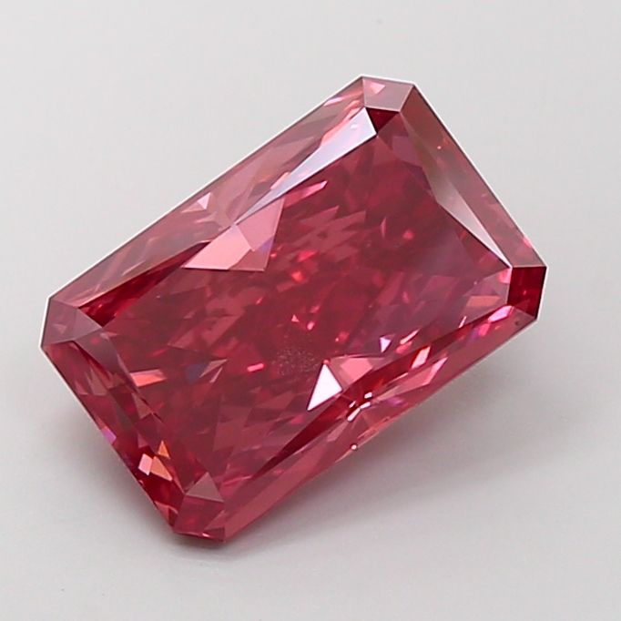 Radiant Fancy Vivid Red Lab-grown Diamond 6.35ct VVS2 loose diamond