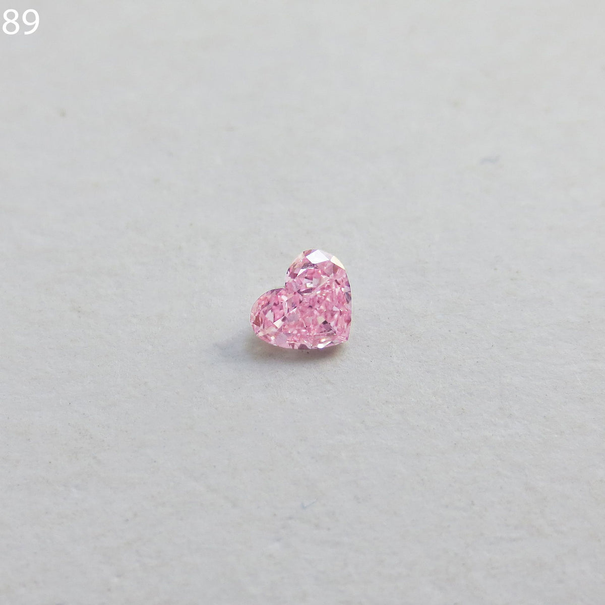 Heart Fancy Intense Purplish Pink Natural Diamond 0.11ct loose diamond